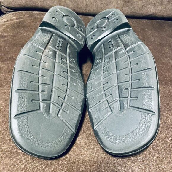 BROWN 45 ECCO Lace Up Leather dress shoes with comfort soles SIZE 11/11.5 US - Picture 7 of 7